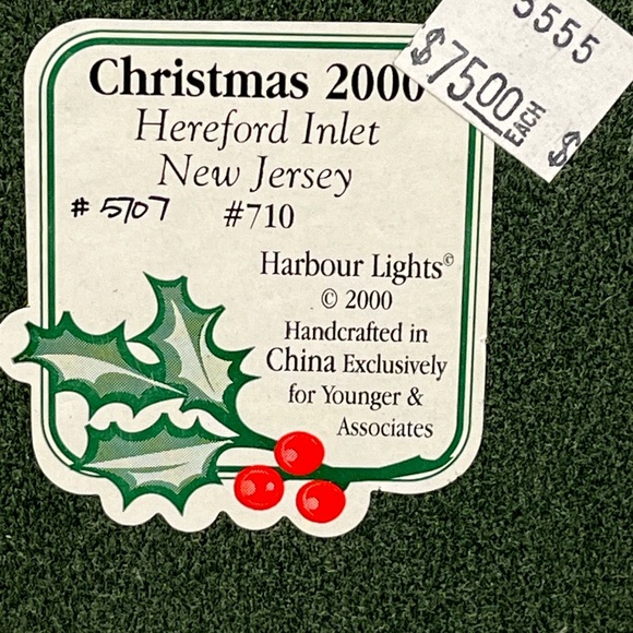 2000 Harbour Lights Hereford Inlet New Jersey #710 COA Box COIN Christmas - Picture 12 of 16